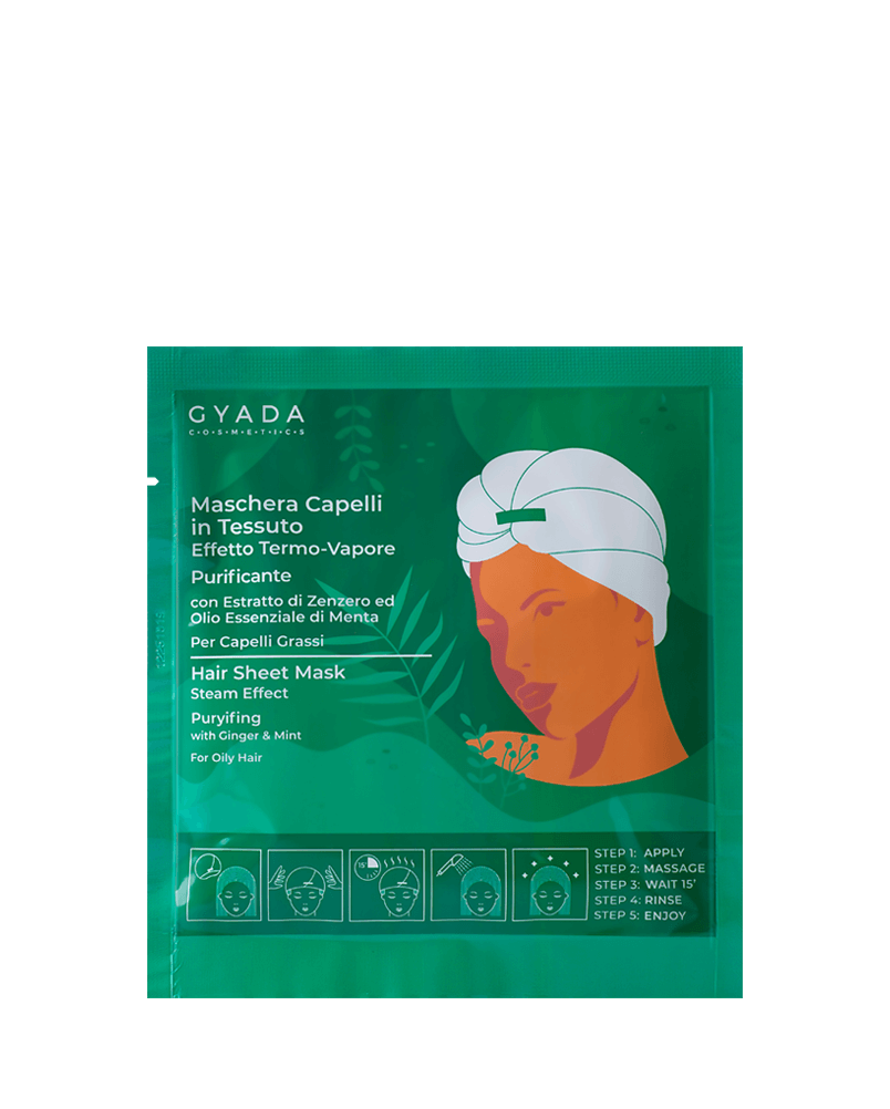 Hair Sheet Mask Steam Effect Purifying -...